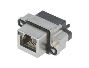 Gniazdo RJ45 na panel THT proste Raster otworów IP68 MRJR-5480-0F