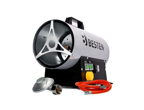 Nagrzewnica Gazowa z Termostatem BESTEN BE0002890 Automatyczna na Butlę Dmuchawa 30 KW LCD