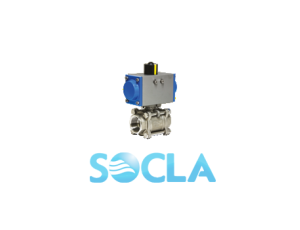 Zawór odcinający kulowy ze stali nierdzewnej typ PKI gwintowany z napędem pneumatycznym jednostronnego działania 1