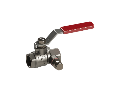 Zawór odcinający kulowy (pełen przelot) Typ V3000B 1/2" DN 15 BAR 25 Socla