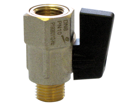 Zawór odcinający kulowy Typ Mini 1/4" DN 8 BAR 16 Socla
