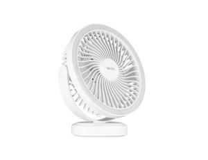 Wentylator biurkowy z akumulatorem i lampką 48xSMD biały VA0338W Vayox