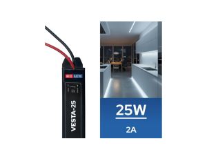 Zasilacz LED hermetyczny SLIM wodoodporny IP67 12V 2A 25W HOROZ