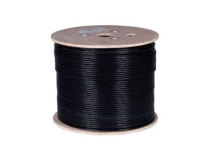 Kabel teleinformatyczny U/UTP kat.5e 350MHz zewnętrzny suchy Fca PE czarny NEKU /500m/