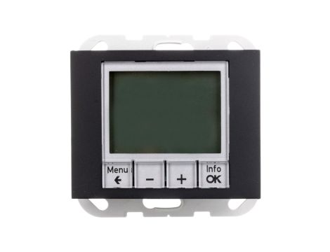 K.1 Regulator temperatury ze sterowaniem czasowym i elementem centralnym antracyt mat 20447106