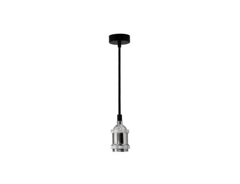 LAMPA wisząca Zawiesie z oprawką IL MIO NOLA E27 chrom 100cm kabel czarny