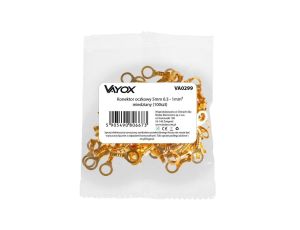 Konektor oczkowy 5mm 0.3 - 1mm2 miedziany (100szt.) VA0299 Vayox