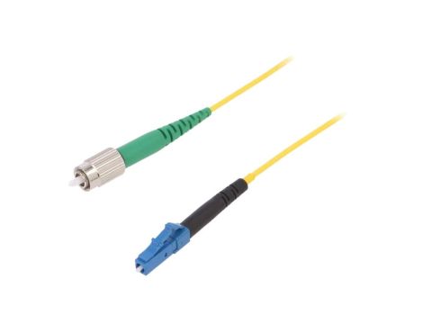 FIBRAIN-PATCH-047 Patch cord światłowodowy FC/APC,LC/UPC 1m Światłowód: 9/125um