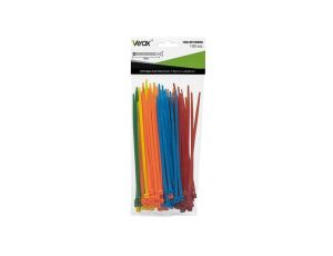 Opaski zaciskowe 3,5mm / 150mm mix kolorów 100 szt. VOZ-35150MIX Vayox