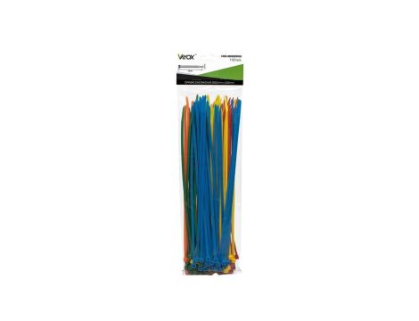 Opaski zaciskowe 3,5mm / 250mm mix kolorów 100 szt. VOZ-35250MIX Vayox