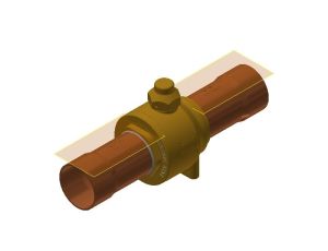 Danfoss Odcinający zawór kulowy, GBC 67s E - 009L9959