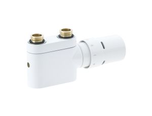 Danfoss Zestawy VHX (X-tra Collection), VHX-DUO, RAX, Prosty, podwójne połączenie 50 mm, Biały RAL 9016 - 013G4278
