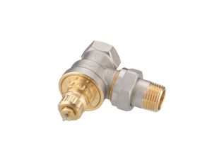 Danfoss Zawory grzejnikowe, RA-G, Przepływ wysoki, DN 15, Kątowy, D - 013G1676