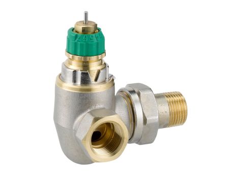 Danfoss Zawory grzejnikowe, RA-DV, Dynamiczny (niezależny od ciśnienia), DN 10, Podwójny kątowy lewy - 013G7718