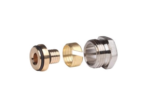 Danfoss Złączki zaciskowe do rur Aluplex, G 1/2" A, 14x2, Niklowany - 013G4174
