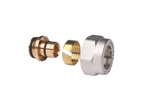 Danfoss Złączki zaciskowe do rur plastikowych PEX, G 3/4", 18x2, Niklowany - 013G4158