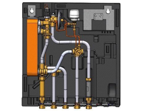 Danfoss EvoFlat WSS, Typ 2, 10 bar, 95 °C, Nazwa regulatora CWU: TPC-M, Termostat - 145G0220