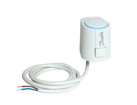 Danfoss Siłownik ABN, Elastyczne, Napięcie zasilania [V] AC: 230, NO (normalnie otwarty), 1.00 m - 193B2149