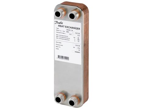 Danfoss Mikropłytowy wymiennik ciepła, XB06H-1, Il. płytek: 26 - 004B2041