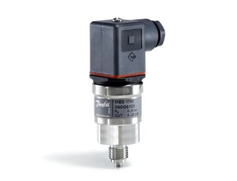 Danfoss Przetwornik ciśnienia, MBS 1700, 0.00 bar - 25.00 bar, 0.00 psi - 362.59 psi - 060G6107