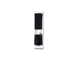 Qoltec Opaski zaciskowe/trytki 3.6*370mm Nylon66 UV Czarne