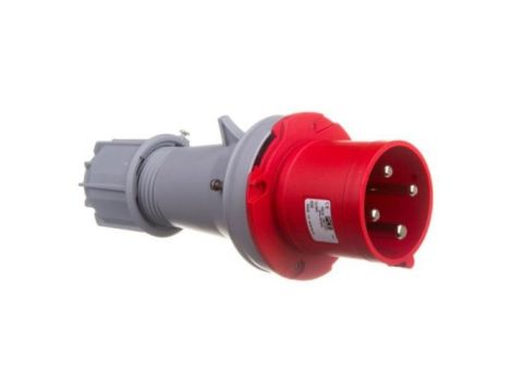 Wtyczka przenośna 63a 4p 400v IP44 czerwona 0341-6