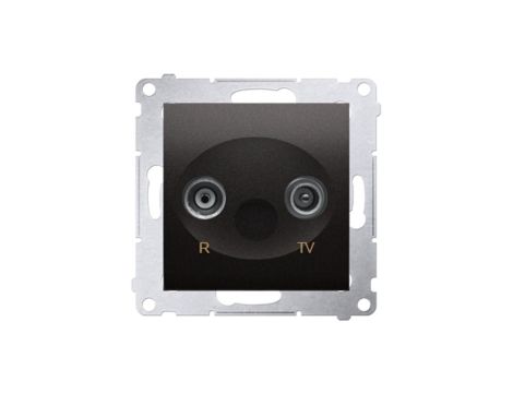 SIMON 54 Gniazdo antenowe RTV końcowe do ramki antracyt DAK.01/48