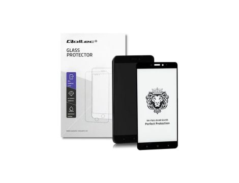 Qoltec Hartowane szkło ochronne PREMIUM do Xiaomi Mi Max 2 CZARNE
