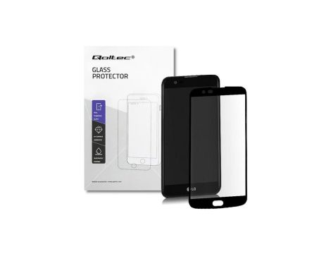 Qoltec Hartowane szkło ochronne PREMIUM do LG K10 CZARNE