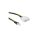 Qoltec Adapter do wentylatora Molex / 3 pin 0.18m