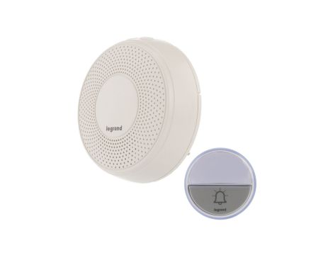 Dzwonek bezprzewodowy 100m 230V Comfort (zestaw odbiornik + nadajnik) biały 094254