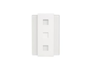 Dzwonek gong dwutonowy bim-bam szkło hartowane biały 230V GNS-248-BIA
