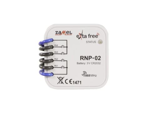 FREE Nadajnik dopuszkowy radiowy 4kanały RNP-02