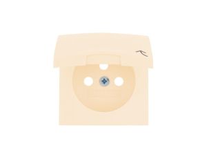 BERKER one.platform B.Kwadrat Płytka gniazdo z/u a klapką kremowe 3965898992