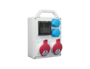 Rozdzielnica przenośna R-BOX 240R 4S 2x32A/5P 2x250V, puste okno IP44 B.1703R