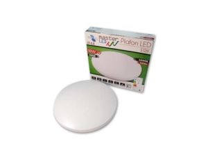 Plafon okrągły natynkowy LED 18W 1260lm 4000K IP44 biała barwa neutralna barwa NW z czujnikiem ruchu mikrofalowy ERIK