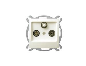 IMPRESJA Gniazdo antenowe RTV-SAT końcowe ecru GPA-YS/m/27