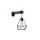Lampa wisząca GRANT 4 - punktowa Czarno złoty 4825 TK Lighting
