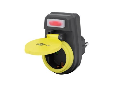 Adapter gniazda z wyłącznikiem, bryzgoszczelny - Wejście, typ Gniazdo ze stykiem ochronnym (typ F, CEE 7/3)