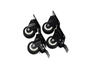 Komplet kół do szaf stojących EmiterNet (2x kółko skrętne, 2x kółko skrętne z hamulcem) M12, EM/ZSK4-M12