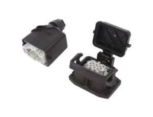 HCEVOB06PTBWSCHLM Złącze HDC, męskie + żeńskie, il.pinów: 6, 16A, 500V, HDC, 6+PE, M20