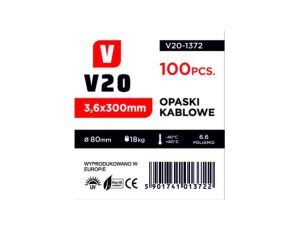 opaski zaciskowe 300 x 3,6mm V20