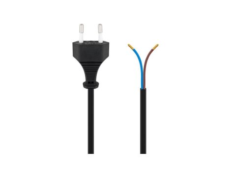 Kabel z wtyczką Euro do montażu, 1,5 m, czarny - Wersja kolorystyczna Czarny