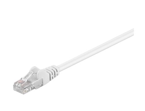 CAT 5e Kabel łączący, U/UTP, biały - Długość kabla 1 m
