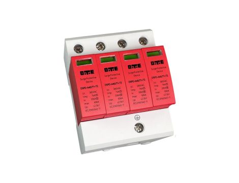 OGRANICZNIK PRZEPIĘĆ AC385V 60kA KLASA T1+T2 (B+C) DTE DSPD-AC385-60kA 4P