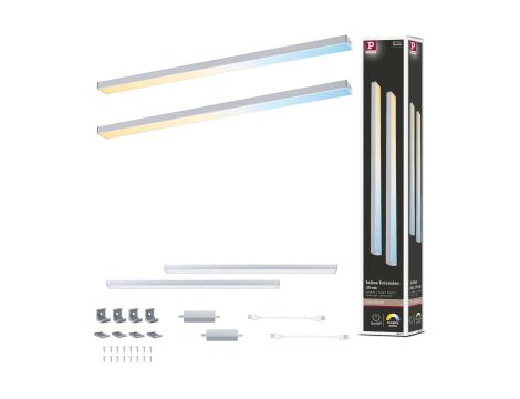 Zestaw przedłużający opraw podszafkowych czujnik zbliżeniowy LED Tunable White 2x4W 350x26mm 2x350lm 24V chrom mat / aluminium - 8