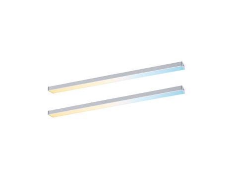 Zestaw przedłużający opraw podszafkowych czujnik zbliżeniowy LED Tunable White 2x4W 350x26mm 2x350lm 24V chrom mat / aluminium - 3