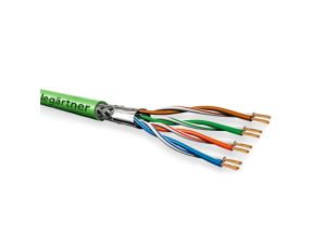 Kabel S/FTP Kat.7 linka 4x2xAWG26/7 PUR 305m zielony L02002C0074