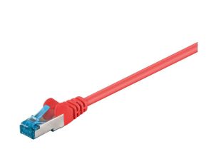 CAT 6AKabel łączący, S/FTP (PiMF), Czerwony - Długość kabla 1.5 m