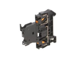 Złączka szynowa, PT, 6.3A, 24V, na szynę DIN, push-in, czarny, TS35 3211903